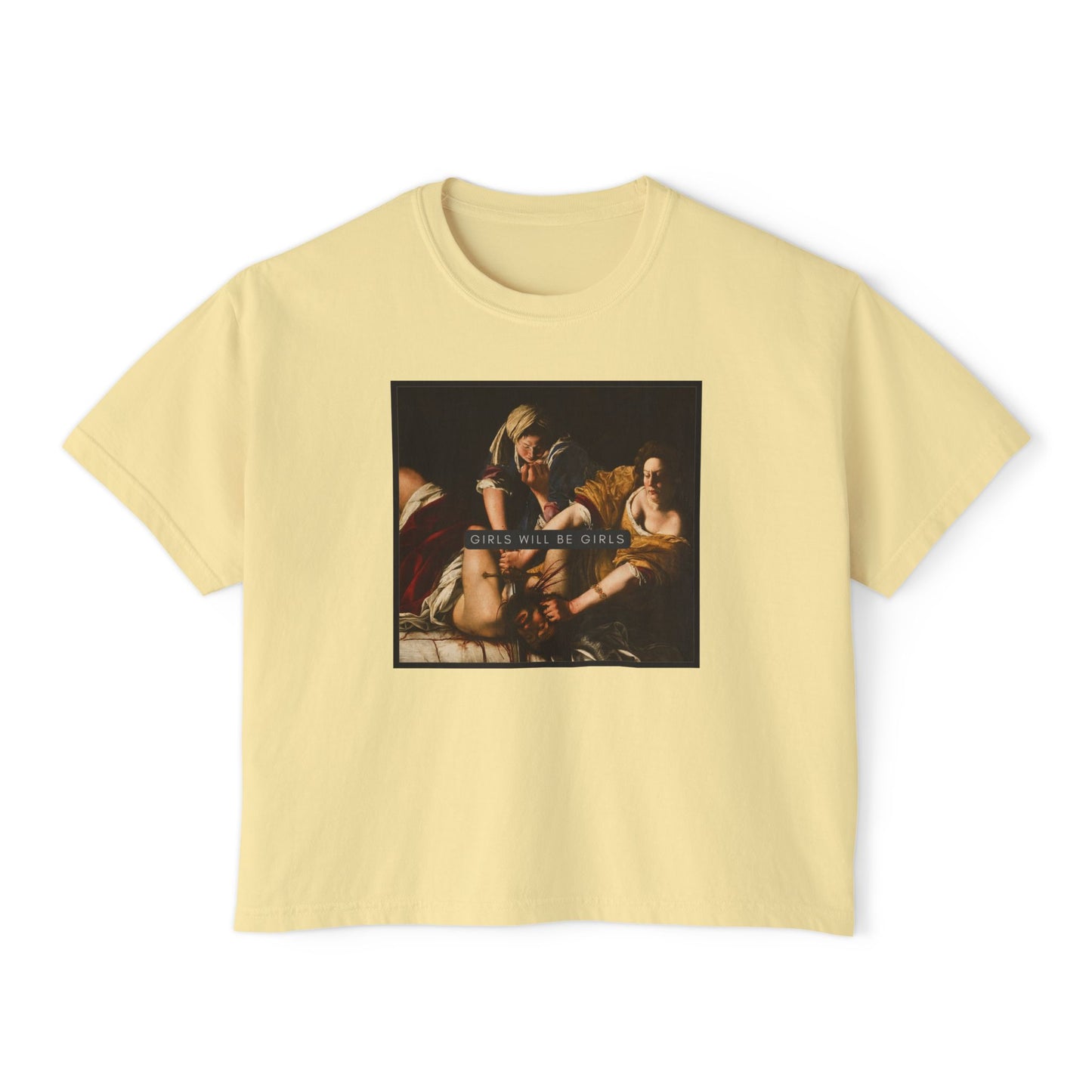 Girls Will Be Girls! Judith Beheading Holofernes, Artemisia Gentileschi Crop Top