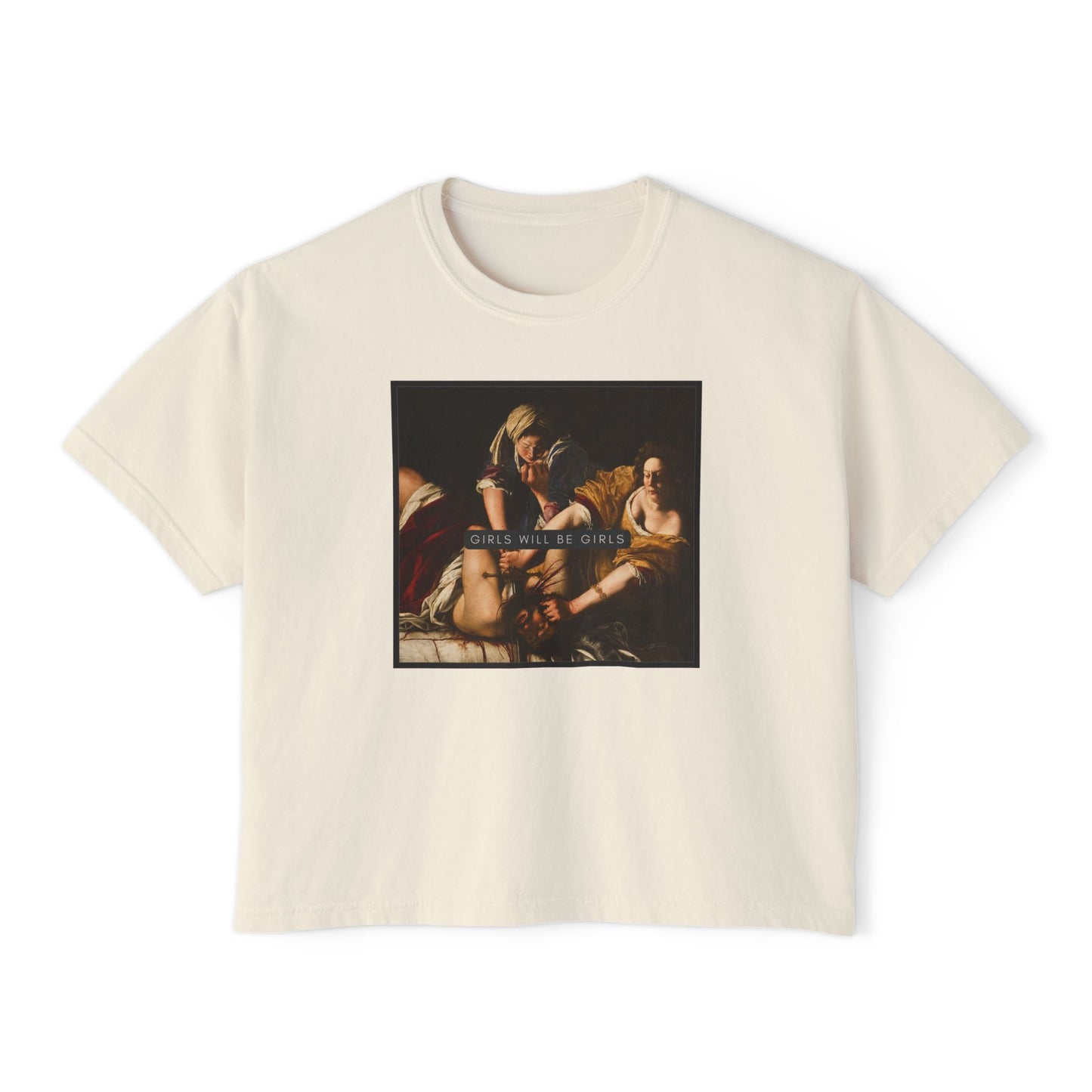 Girls Will Be Girls! Judith Beheading Holofernes, Artemisia Gentileschi Crop Top