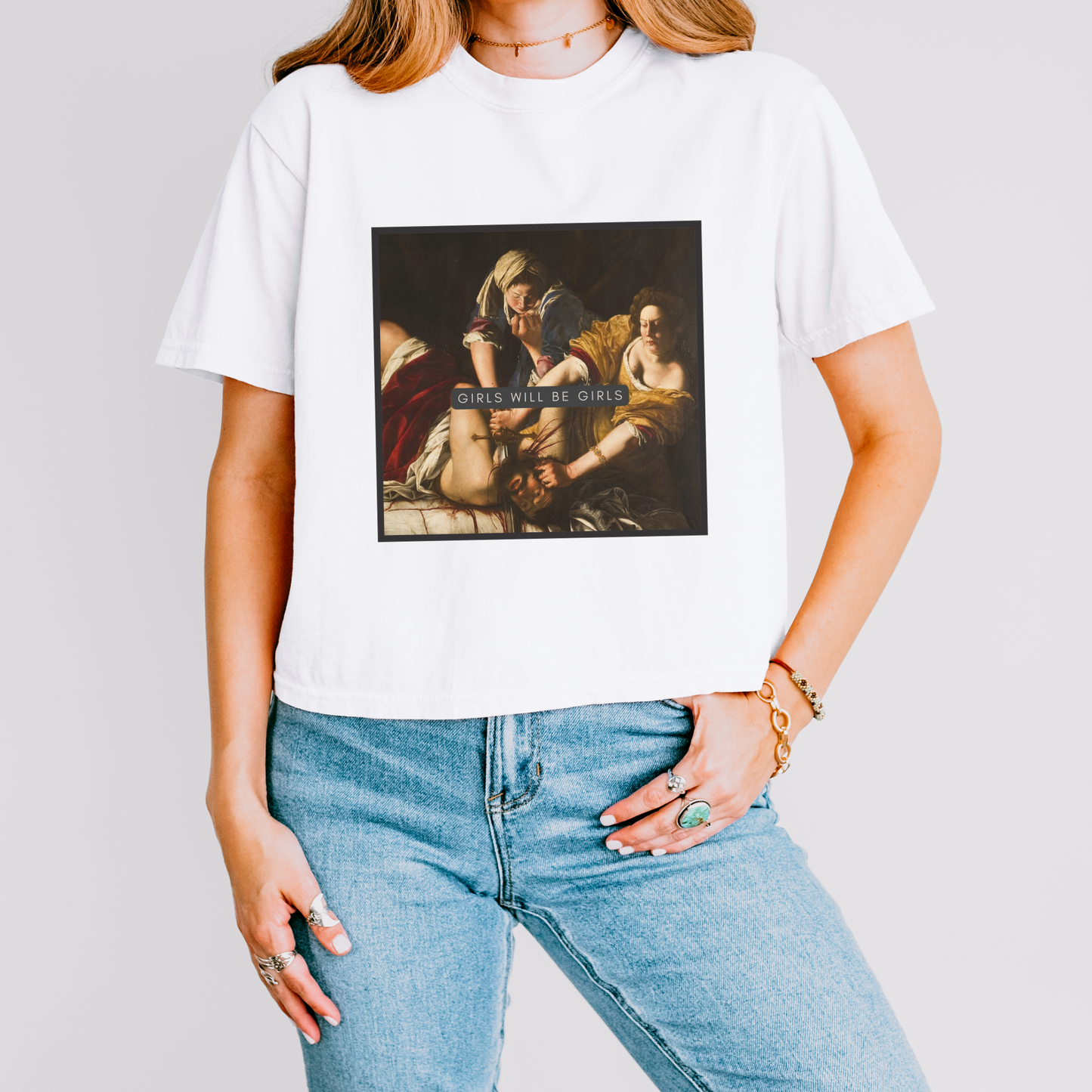 Girls Will Be Girls! Judith Beheading Holofernes, Artemisia Gentileschi Crop Top